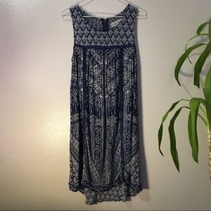 Boho blue summer dress
